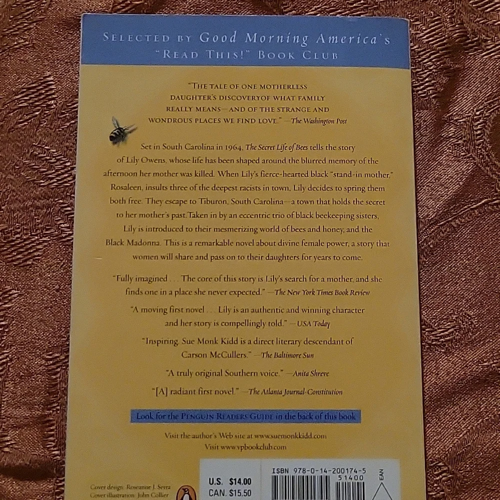 Sue Monk Kidd paperback book